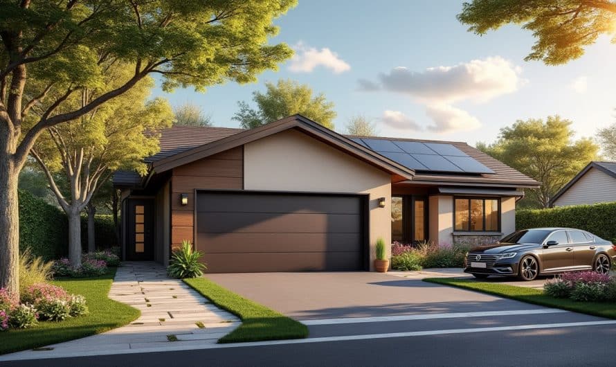 Comment choisir une porte de garage sectionnelle isolée pour un garage attenant : U-value et budget