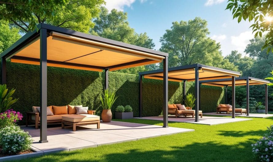 Personnaliser sa pergola avec toile rétractable imperméable : comparatif des systèmes de tension