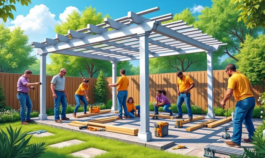 DIY : installer une pergola en kit alu en 8 heures – liste de matériel et tutoriel illustré