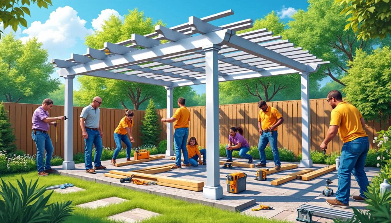 découvrez comment installer facilement une pergola en kit alu en seulement 8 heures grâce à notre guide diy complet. profitez d'une liste de matériel détaillée et d'un tutoriel illustré pas à pas pour transformer votre espace extérieur.