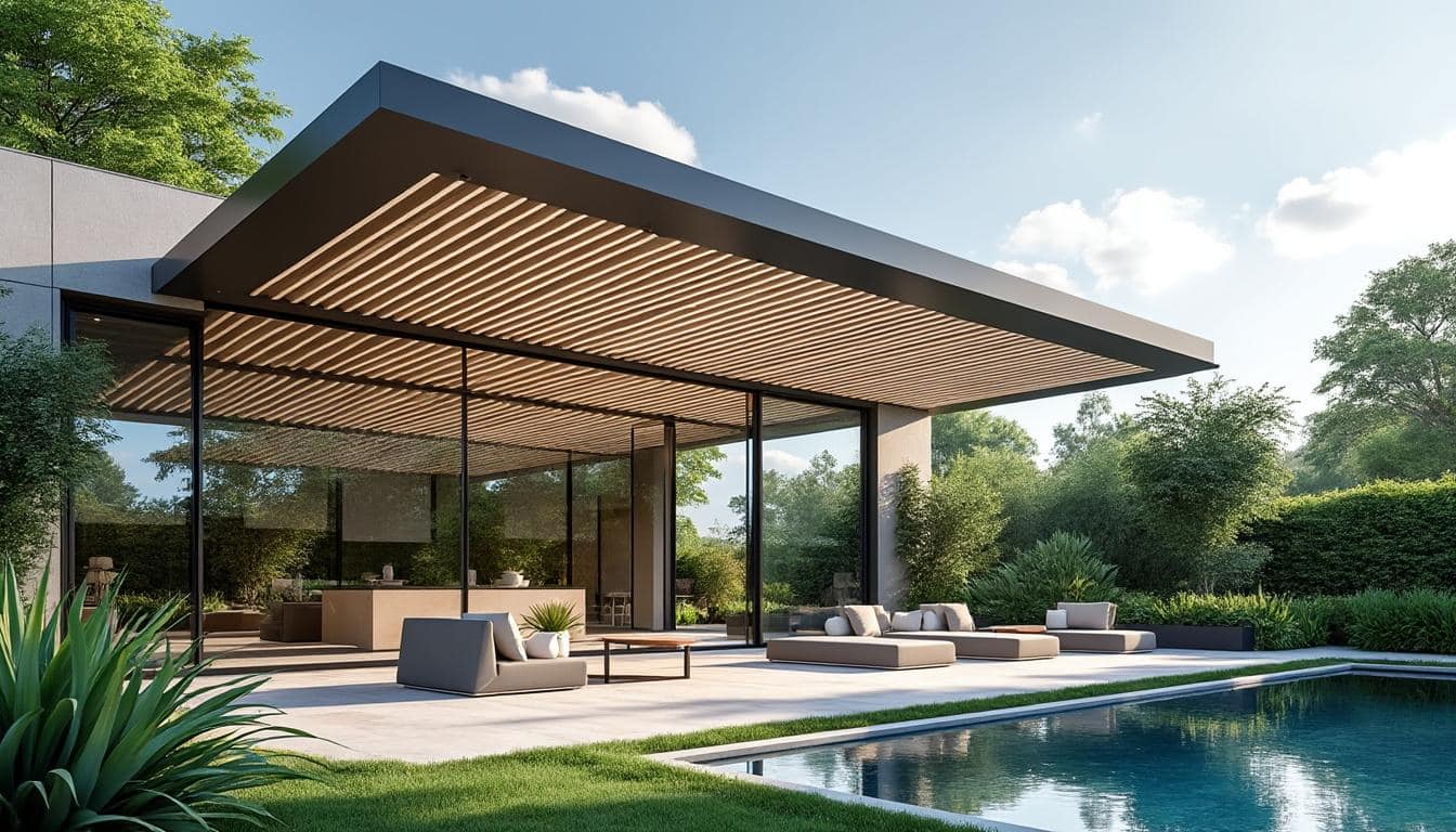 d&eacute;couvrez la pergola bioclimatique connect&eacute;e qui s'adapte &agrave; votre confort ! pilot&eacute;e via smartphone, elle offre des sc&eacute;narios automatiques pour profiter pleinement de votre espace ext&eacute;rieur tout en optimisant la lumi&egrave;re et l'ombrage. transformez votre jardin en un lieu de d&eacute;tente innovant et intelligent.