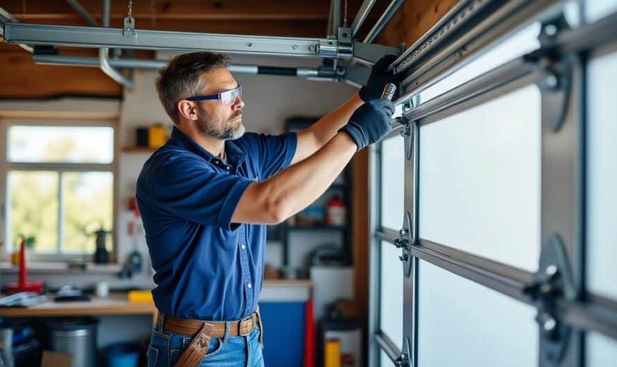 Entretien préventif d’une porte de garage : réglages des ressorts et vérification des rails