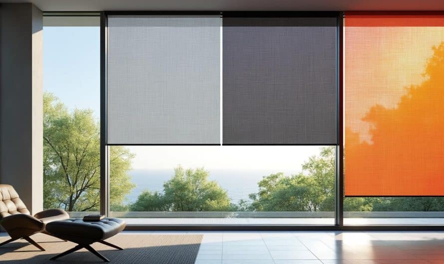 Comparatif stores pare-soleil enroulables : toiles solaires screen vs opaques