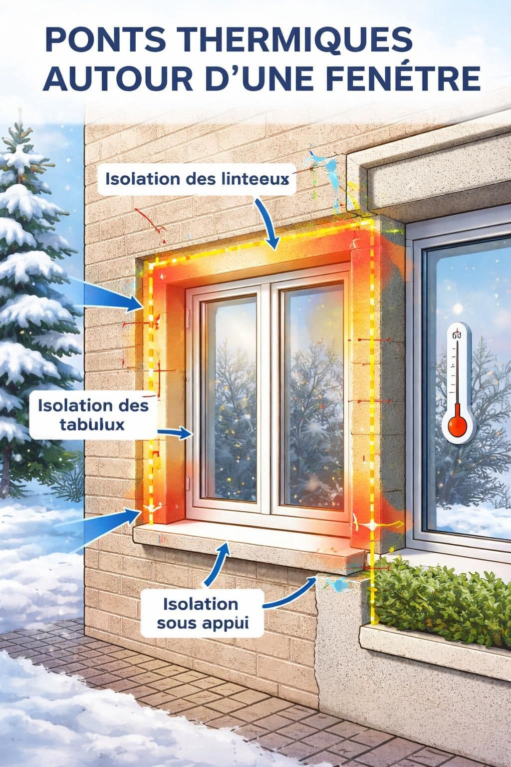découvrez comment les fenêtres et les ponts thermiques sont les principales sources de pertes de chaleur dans votre habitation et apprenez à les identifier pour améliorer votre isolation.