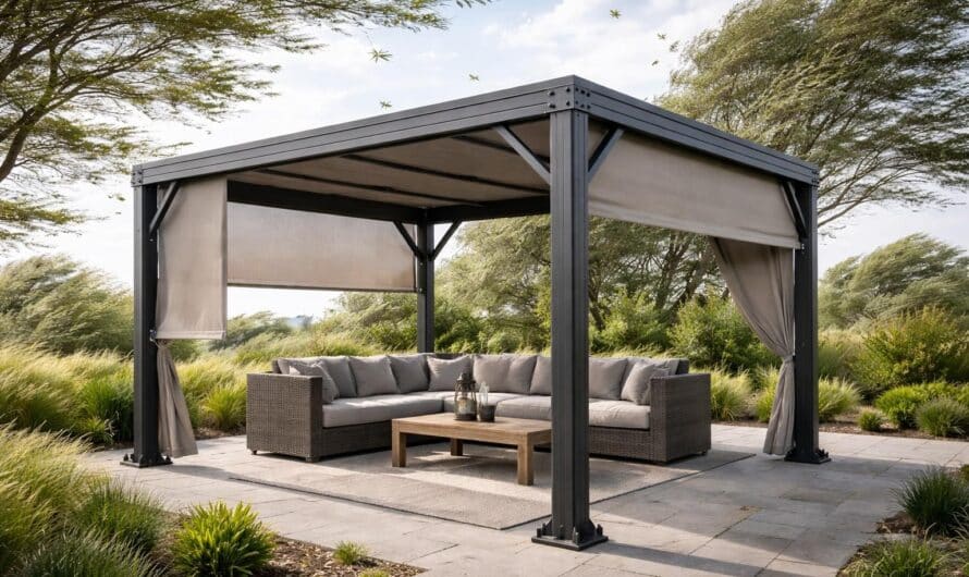 Pergola dans les régions ventées : adaptations indispensables