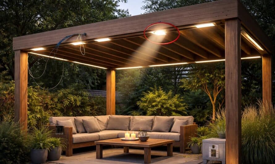 Pergola et éclairage intégré : erreurs fréquentes à l’installation