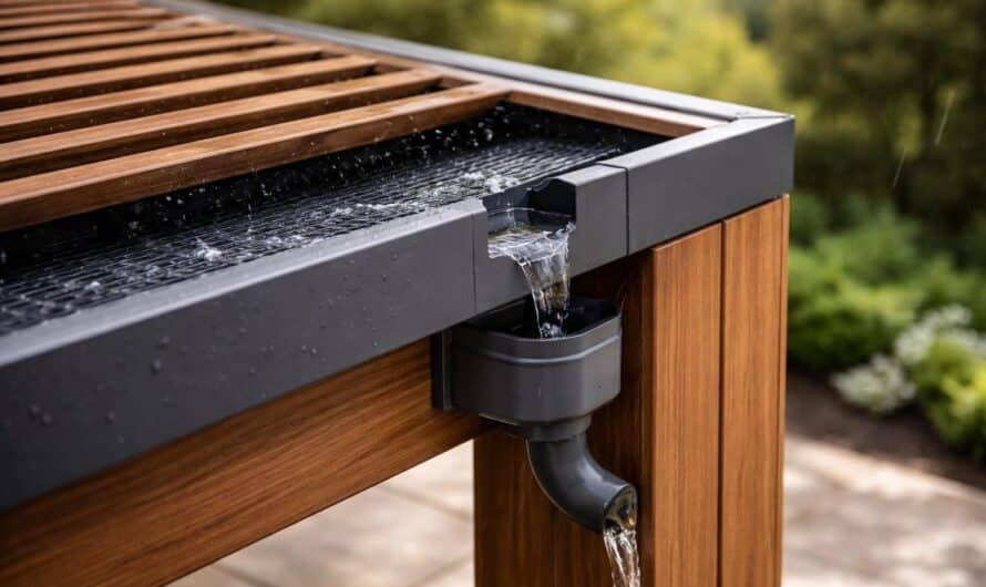 Pergola et écoulement de l’eau : détail technique souvent négligé