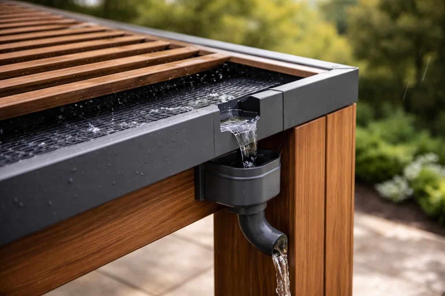 découvrez les aspects techniques essentiels de l'écoulement de l'eau pour pergolas, un détail souvent négligé mais crucial pour garantir durabilité et performance.