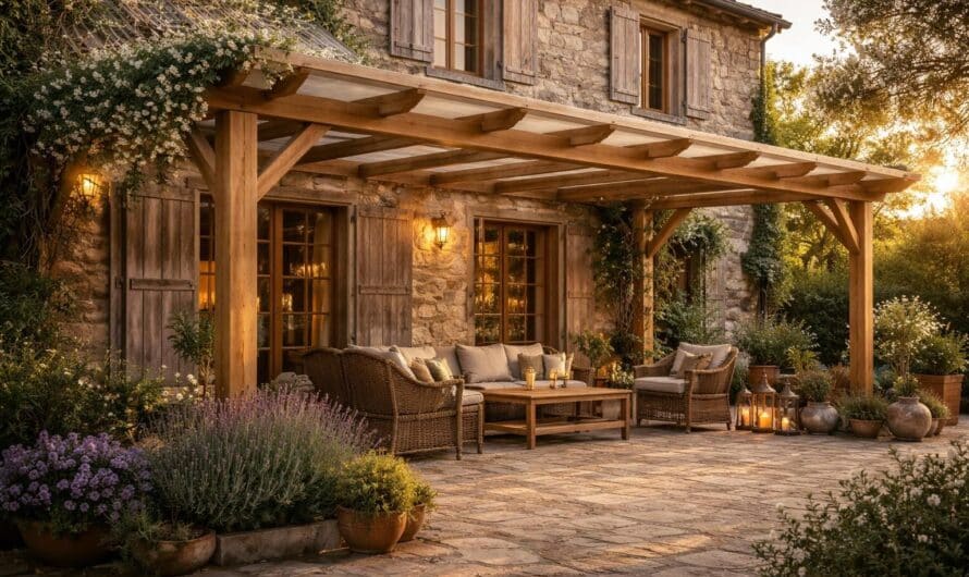 Pergola sur maison ancienne : contraintes spécifiques à anticiper