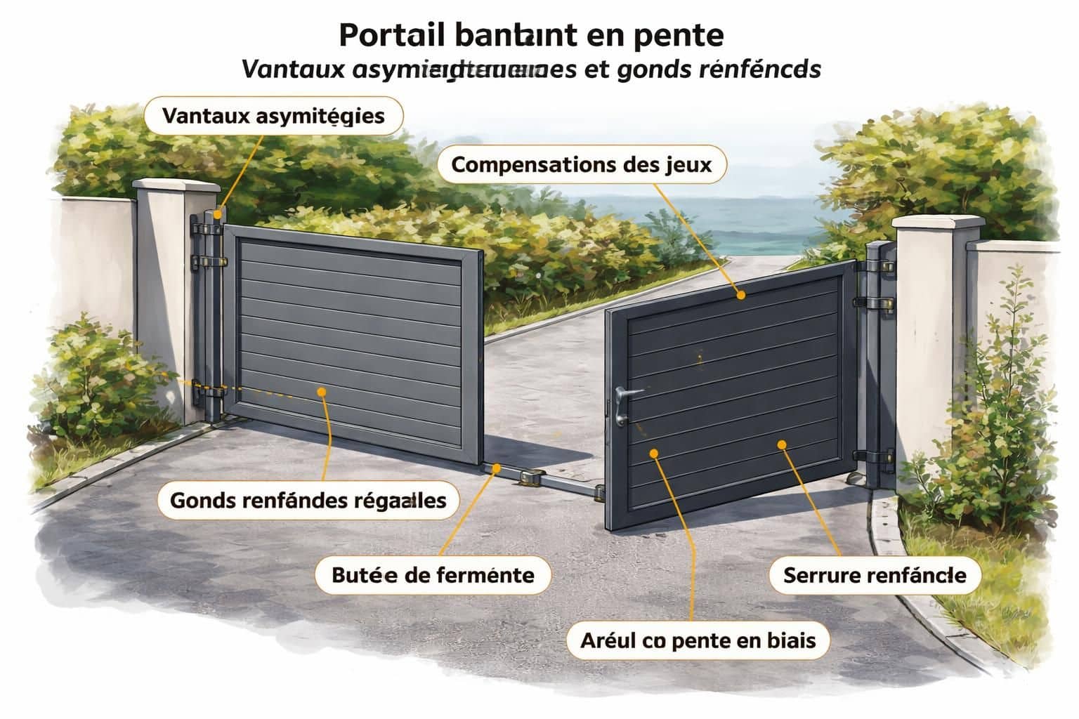 d&eacute;couvrez les contraintes techniques souvent sous-estim&eacute;es li&eacute;es au portail et &agrave; la pente du sol pour assurer s&eacute;curit&eacute; et durabilit&eacute; de vos installations.