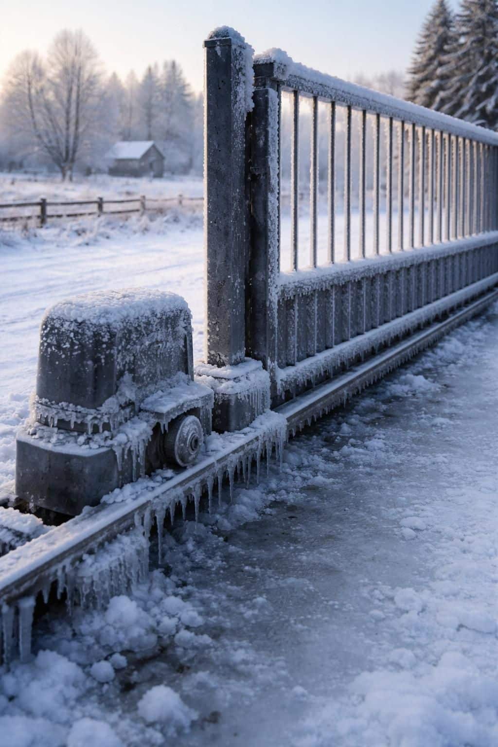 d&eacute;couvrez comment pr&eacute;venir les pannes saisonni&egrave;res de votre portail dues au gel hivernal gr&acirc;ce &agrave; nos conseils pratiques et astuces d'entretien.