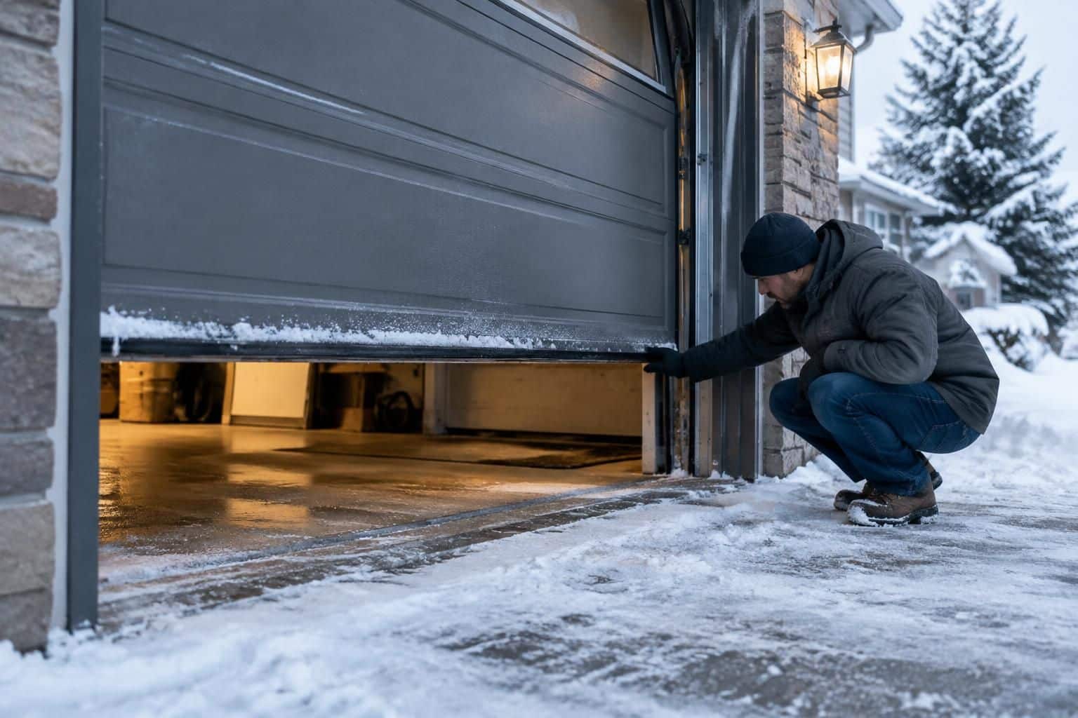 découvrez les points de vigilance pour choisir et installer une porte de garage en zone froide : isolation, résistance au gel et étanchéité.