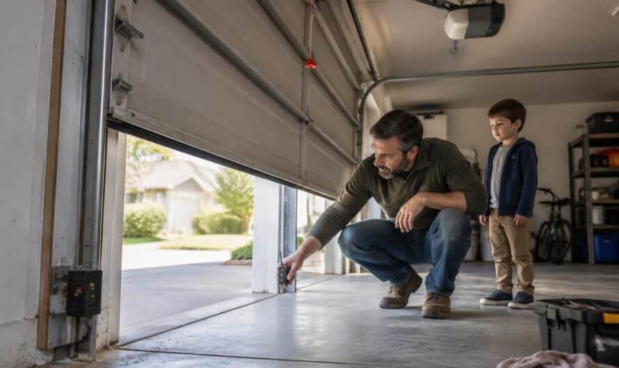 Porte de garage et sécurité enfants : dispositifs oubliés