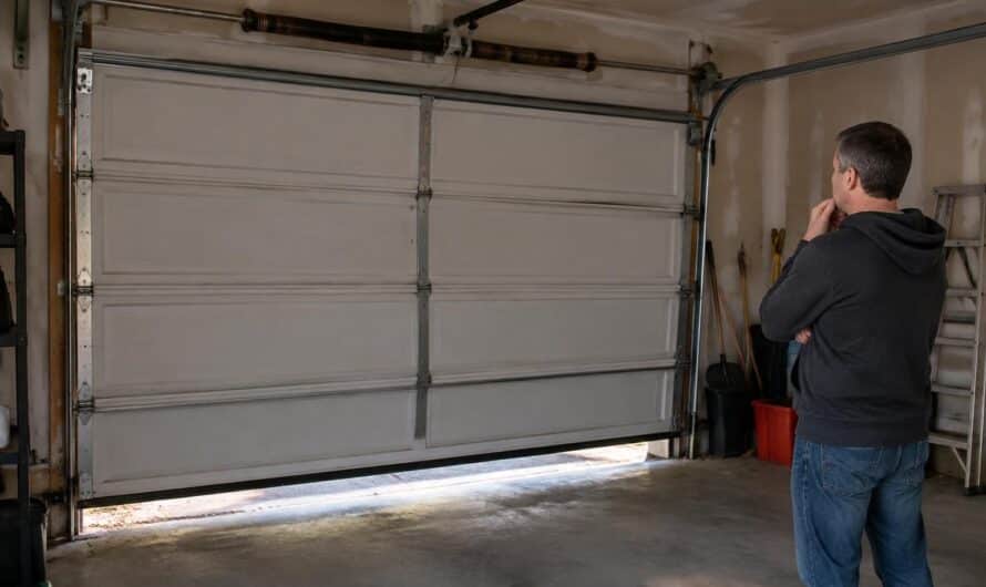 Porte de garage mal réglée : signes avant la panne
